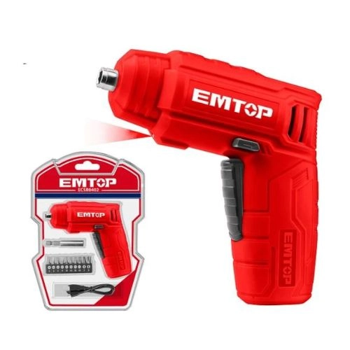 Emtop Electric Screwdriver 4V10 Bits  ECSR0402