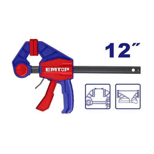 EMTOP Quick bar clamp 30cm 60kg ECLPQ60201