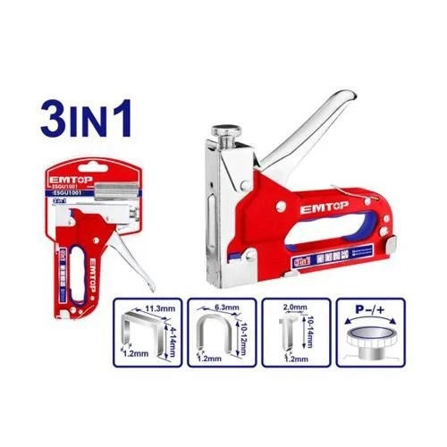 EMTOP 3 in 1 Staple Stapler Nail and Staple ESGU1001