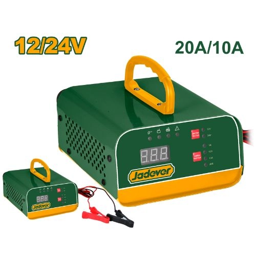 JADEVER 24/12 Volt Car Battery Charger 20/10 Amber JDBY1A201