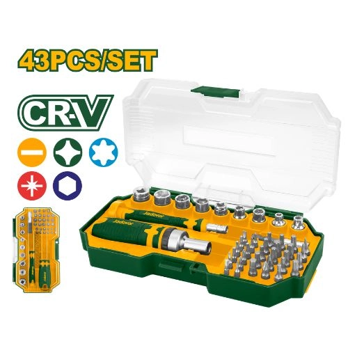 JADEVER 43 Pcs Screwdriver bits set JDSS8B43