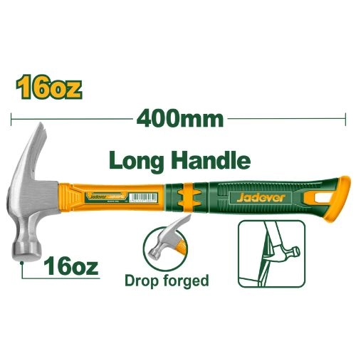 JADEVER Long handle claw hammer JDHM336L