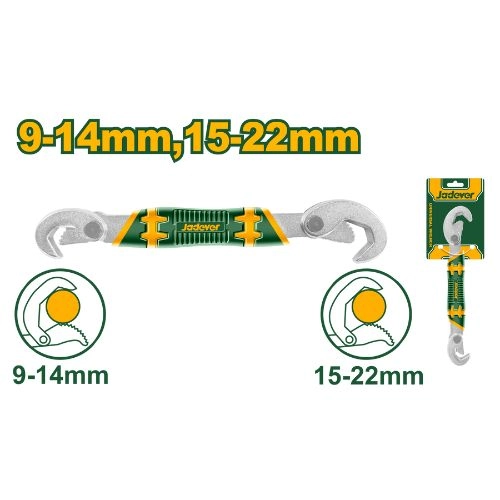 JADEVER Universal wrench Double open end wrench 9-14mm / 15-22mm JDUW1101