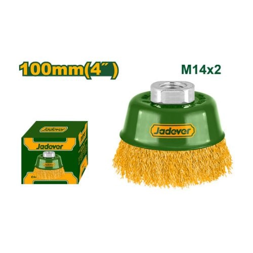 jadever Wire cup brush 100mm, 4" JDCE1402