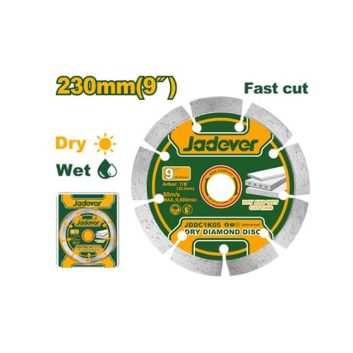 jadever Dry diamond disc 230(9")X22.2mm  JDDC1K05