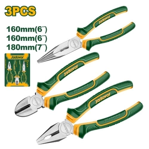 JADEVER 3Pcs pliers set JDPS0603