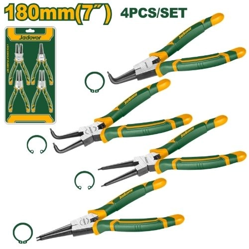 JADEVER 4 Pcs circlip pliers set JDPS2604