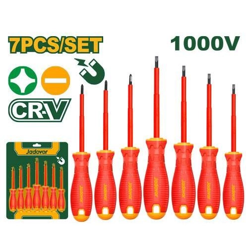 Jadever 7 Pcs insulated screwdriver set JDSS7407