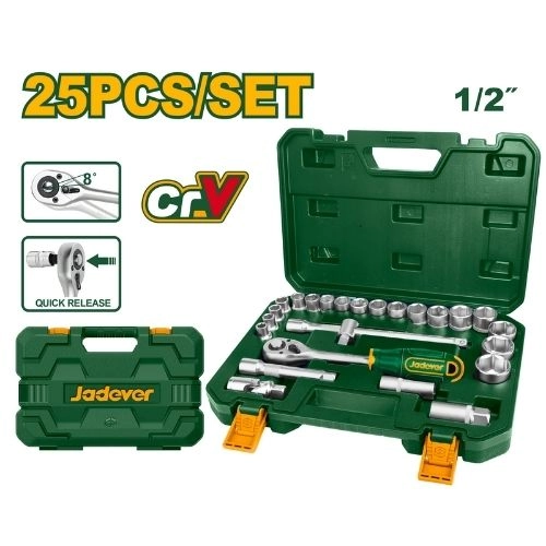 JADEVER 25 Pcs socket set JDST2D25