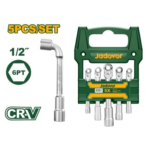 JADEVER L-angled socket wrench set 5PCS 8-14mm JDTH4205