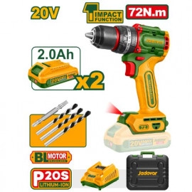 JADEVER Compact Brushless Cordless Impact Drill 72..