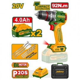 JADEVER Brushless Cordless Impact Drill 92N.M 20V ..