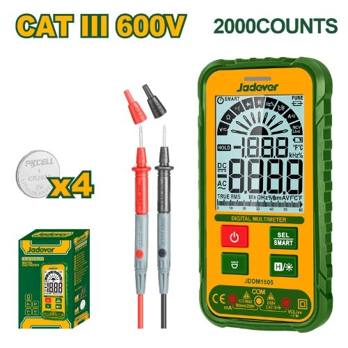 Jadever 600V Digital Multimeter JDDM1505