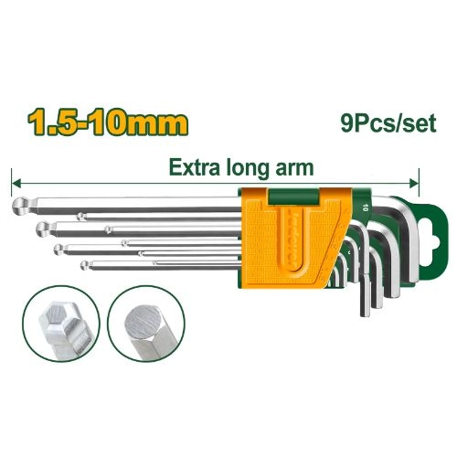 jadever 9-piece long star 1.5-10mm nut set JDHK3292