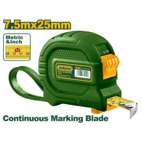 متر قياس 7.5 متر 25 مم  شريط اتجاه واحد JDMT4340