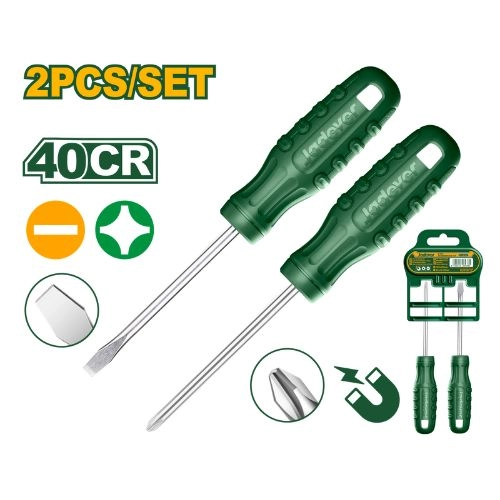 JADEVER 2-piece screwdriver set, one color JDSS2302