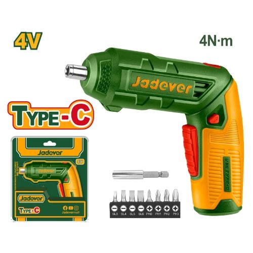 JADEVER 4V Battery Screwdriver - Type C Accessories  JDCV4415