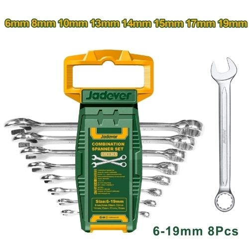 JADEVER Combination spanner set JDSP1208