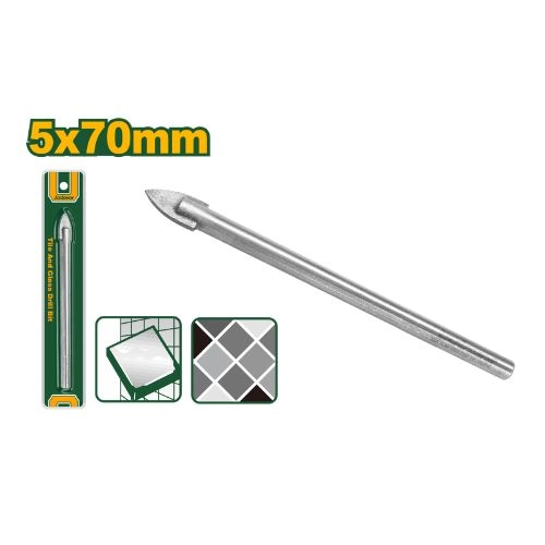 Jadever Tile and glass drill bit 5X70mm JDLZ1K02