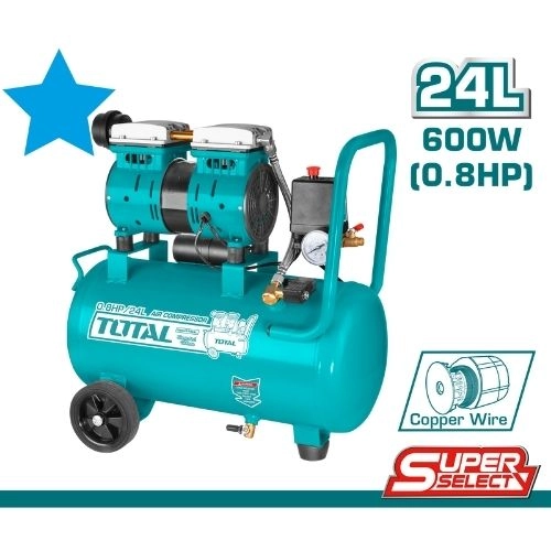  Total Silent compressor 24L 8Bar 2head TCS1075248