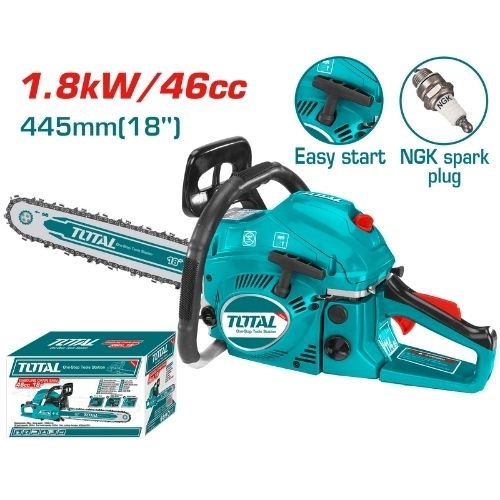 TOTAL Gasoline Saw 46cc 18 Inch TG5451811
