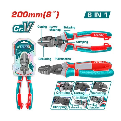 قصافه متعدده 8 بوصه خدمه شاقه 6*1 من توتال THTMF386