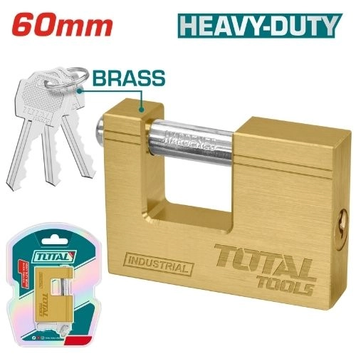 Total Brass Padlock 60 Premium Quick Service 234g  TLK32603