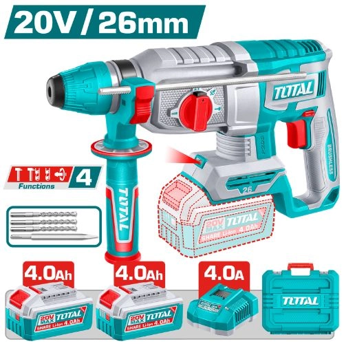 Total Cordless rotary hammer 20V TRHLI262085