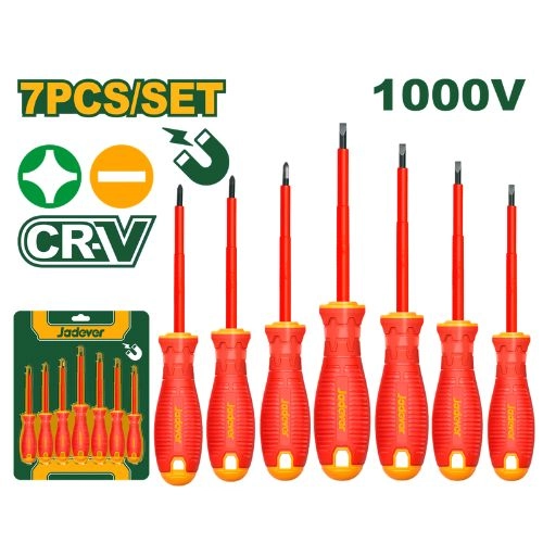 Jadever 7 Pcs insulated screwdriver set 1000V JDSS7407  