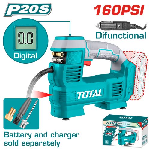 Total Cordless auto air compressor 20 volt without battery and charger TACLI2012