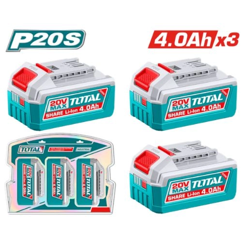 كومبو بطارية 20فولت 4 امبير TOSLI251296 من توتال