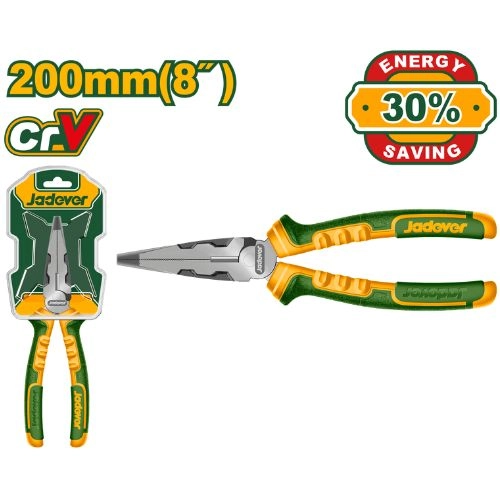 Jadever High leverage long nose pliers 8Inch/200mm JDPL2718 