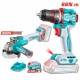 INCI COMBO : TOTAL Drill 66N without battery and charger TAGLI261521 + TOTAL Cordless angle grinder 4.5 " 20V 900W TAGLI261521