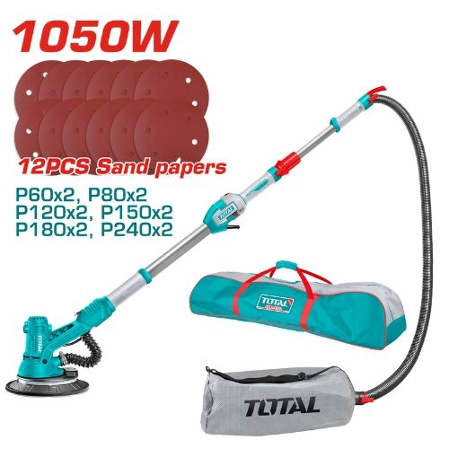 ماكينه صنفره حوائط بذراع 9 بوصه 225 ملي 1050 وات توتال TDWS105016