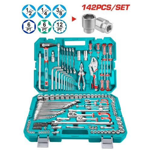 total 142 Pcs combination tools set THKTHP21426