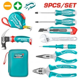 TOTAL Hand tools Set 9 Pieces THKTHP90097