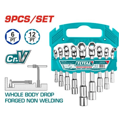 TOTAL L-angled socket wrench set TLASWT0901
