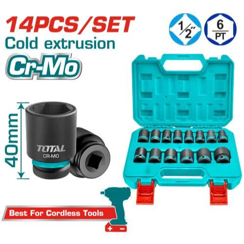 Total 14 Pcs 1/2"DR. Impact socket set TAC2131801