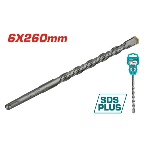 Total SDS Plus Drill Bit 6mm x 260mm TAC310604