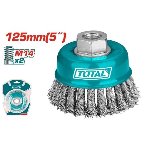 TOTAL WIRE CUP TWIST BRUSH  5 inch TAC32051