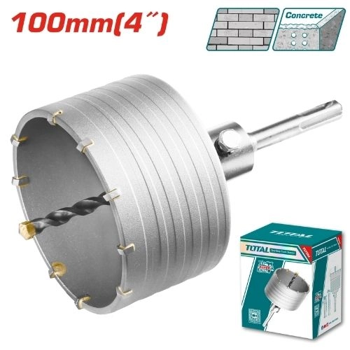TAC431001  بنطه كبايه  خرسانه بالدليل 100 مللي+ وصله  +دليلل سنتر  من توتال