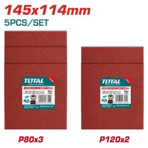 TOTAL SANDING SHEET SET 5PCS TAC74914112