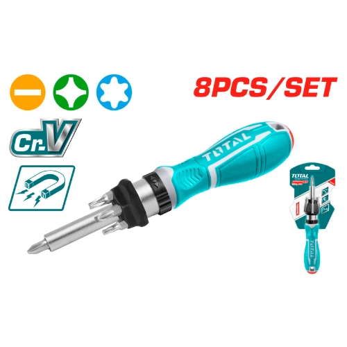 TOTAL SCREWDRIVER 8 PIECES TACSD30086