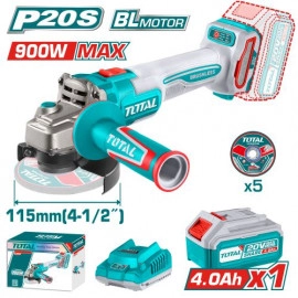 صاروخ 4.5" 20 فولت 900 وات مع بطارية 4 أمبير و شاحن من توتال TAGLI261521