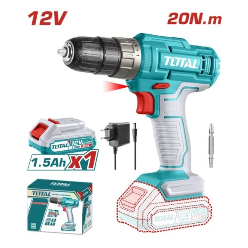 TOTAL cordless drill 12v 20NM TDLI1218 