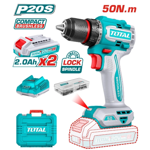 شنيور 20 فولت 50 نيوتن 2 بطارية من توتال TDLI205062