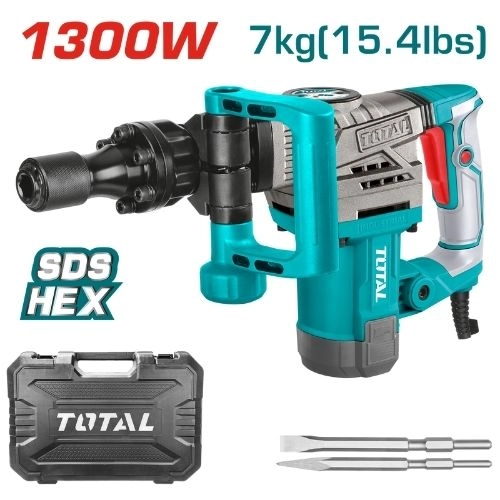 TOTAL Hammer breaker 1300W  Impact 20J 6Kgs TH2130016