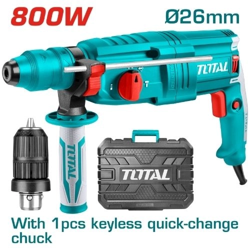 TOTAL HAMMER  800 WATT 26MM WITH CHUCK TH308268-2 