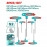 TOTAL Hex Allen Key Wrench Set 8 pcs THHW80816