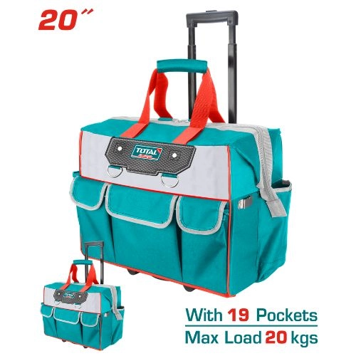 Total Industrial Rolling rigid tool bag 20 INCH  THRRTB2012